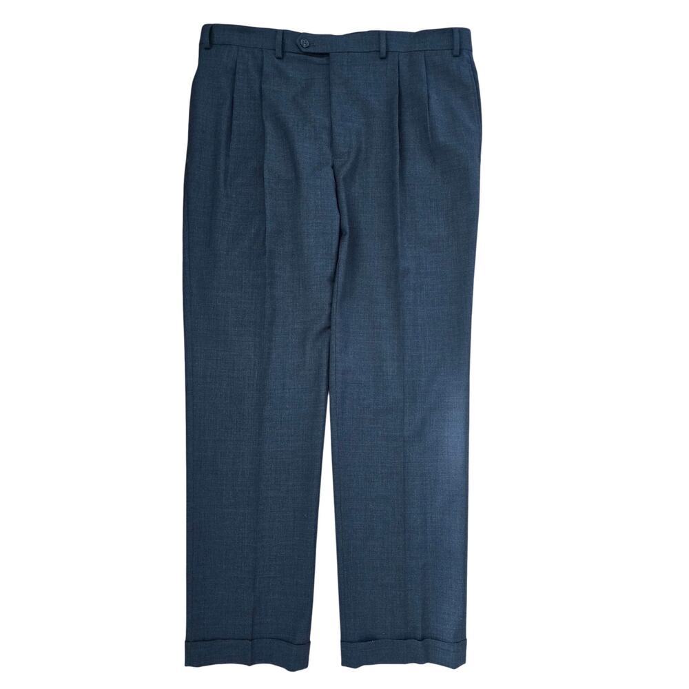 Lauren Ralph Lauren Mens High Performance Wool Dress Pants Gray W38 L32